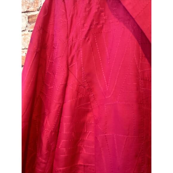 Chico’s Embroidered Topper Jacket blazer lined 100% Silk chico's Pink 1 (medium) - Picture 2 of 5